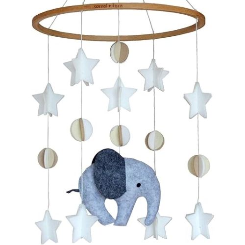 Baby Crib Mobile Scandinavian Elephant