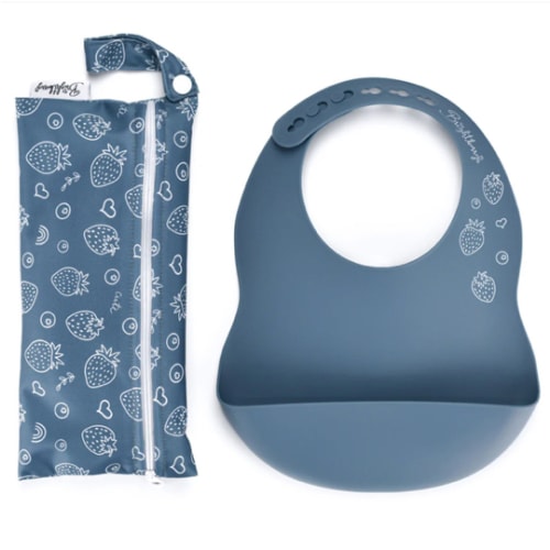 Baby Silicone Bib with Waterproof Carry Bag | Brightberry