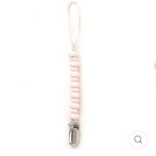 Light Pink Pacifier Clip