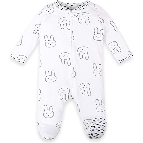 Lamaze Organic Baby Baby Boys' Long Sleeve Sleep PJs - White Bunny