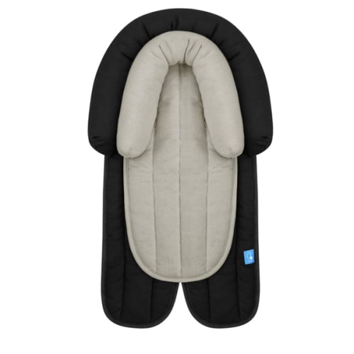 COOLBEBE Upgraded 2-in-1 Babybody Supports for Newborn Infant - Extra Soft Breathable Car Seat Insert Cushion Pad, Perfect for Carseat, Stroller, Swing, Bouncer Black