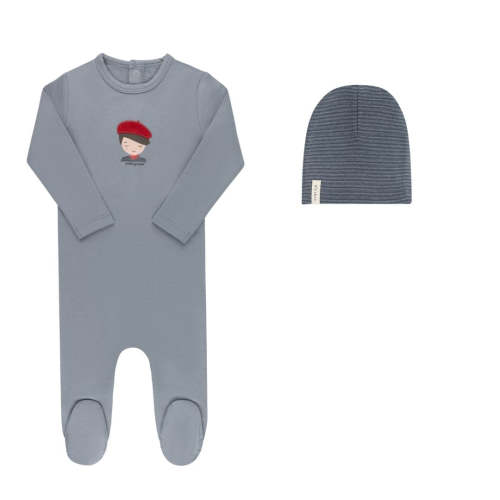 French Terry - French Kids Collection - Footie + Beanie