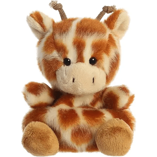 Aurora® Adorable Palm Pals™ Safara Giraffe™ Stuffed Animal - Pocket-Sized Play - Collectable Fun - Brown 5 Inches