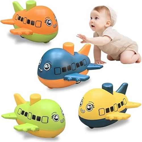 JOYFUTURE Push and Go Airplane for Toddlers 1-3,Press and Go Cars,Little car for Baby,1-2 Year Old boy Toys,Toy Cars for Boys 1 Year Old 1st Birthday Gifts