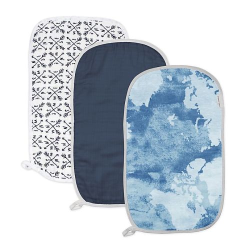 The Honest Company 3-Pack Organic Cotton Patterned Burp Cloths