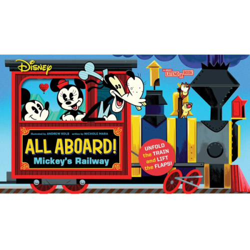 Disney All Aboard! Mickey’s Railway (An Abrams Extend-a-Book): A Board Book