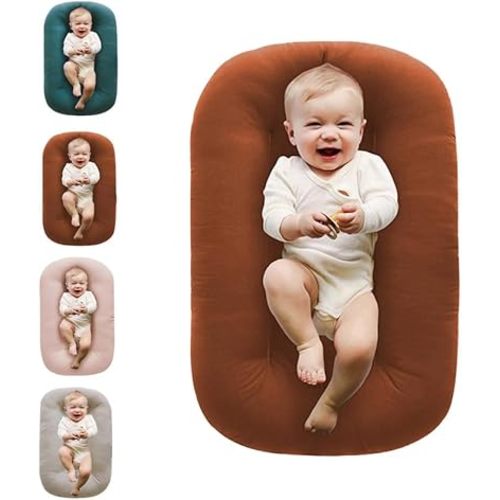 Baby Lounger, Baby Lounger Pillow, Babys Lounger Pillow for Newborn 0-24 Months (Coffee)