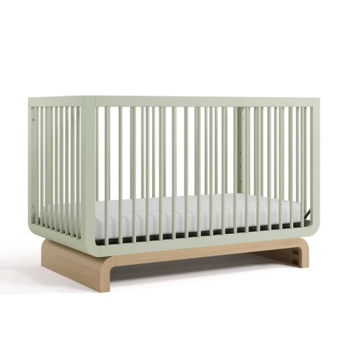 Storkcraft Santorini 5-in-1 Convertible Crib - Sage/driftwood