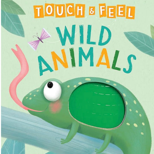 Wild Animals: A Touch and Feel Book - Children's Board Book - Educational