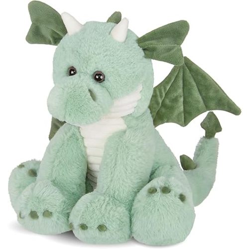 Bearington Collection Burnie Plush Dragon Stuffed Animal, 10.5 Inch