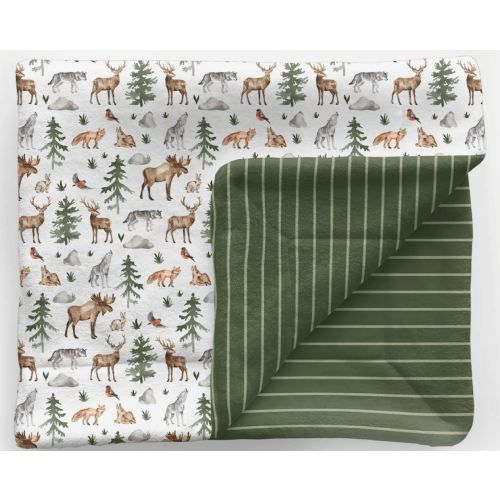 Baby Blanket | Color: Milky Single-Side Print | Size: Throw (50"x60")