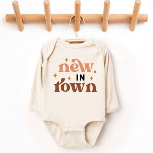 The Juniper Shop Boho New In Town Long Sleeve Bodysuit