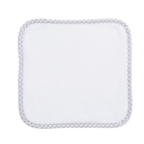Gingham Washcloths Light Blue (Set of 3)