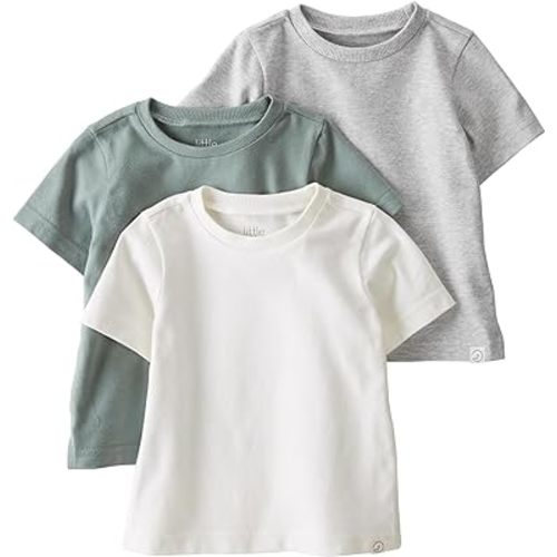 little planet by carter's Baby 3-Pack Tops Made with Organic Cotton