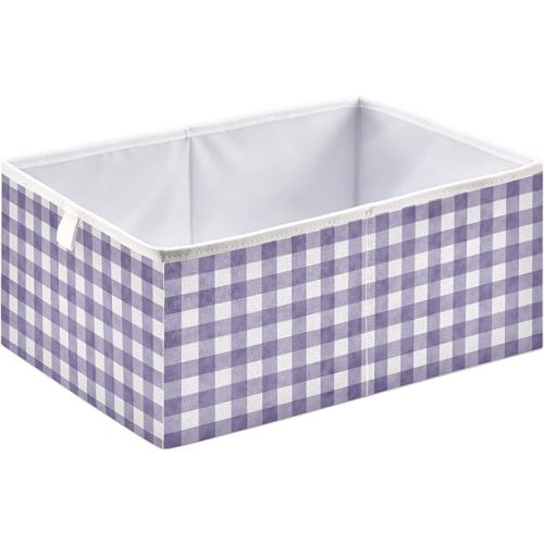 Ollabaky Cube Storage Bin, Foldable Fabric Storage Cube Basket Cloth Organizer Box with Handle