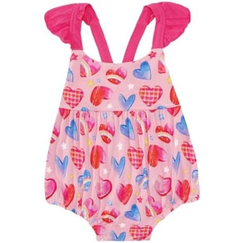 Baby Girl Bodysuit Ruffle Sleeveless Jumpsuit Cute One Piece Cool Summer Outfit, Viscose from Bamboo