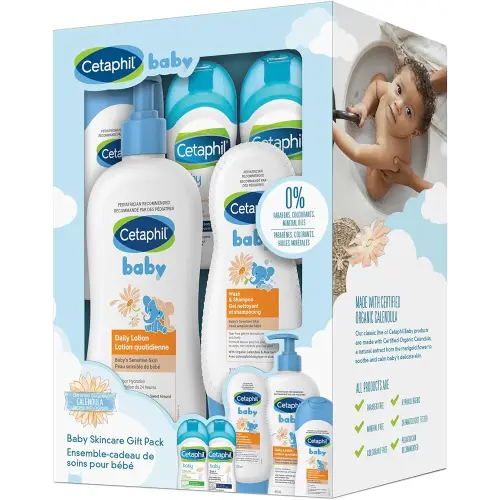 Cetaphil Baby Gift Pack - Baby Skincare Essentials - Paraben, Colourant and Mineral Oil Free, 3 Count (Pack of 1)