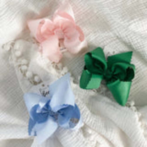 Ballerina Pink Scallop Edge Grosgrain Bow – Shop Bonnie Bee