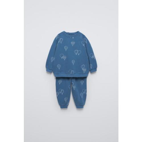 PRINTED SWEATSHIRT AND PANTS PACK - Light petrol blue | ZARA United States