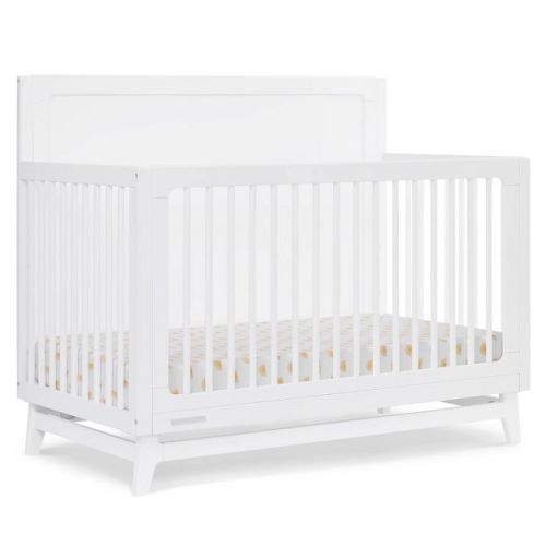 Delta Children Spencer 6-in-1 Convertible Crib - Greenguard Gold Certified - Bianca White: Converts to Daybed, Toddler Bed, Full-Sized Bed