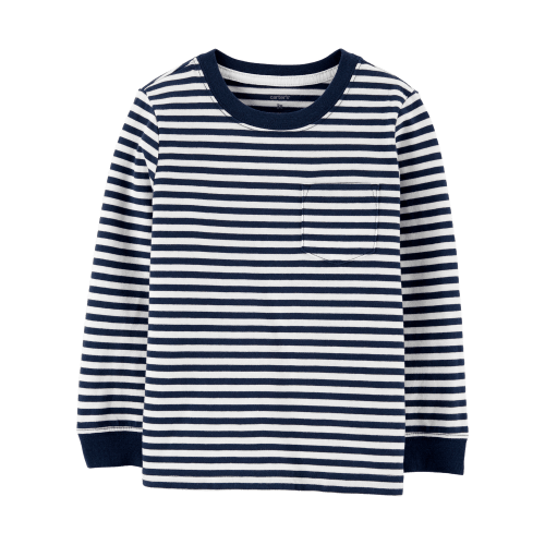Baby Striped Pocket Jersey Tee - Carter's | Carter's