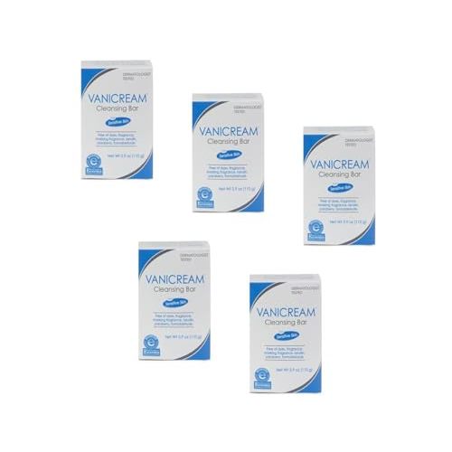 Vanicream Cleansing Bar 3.9 oz (Pack of 5)