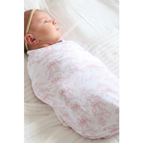 Fancy Frills Personalized Swaddle Blanket | Caden Lane