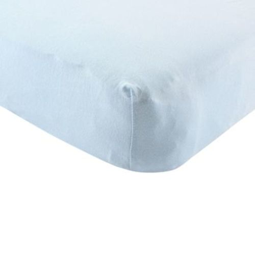 Touched By Nature Baby Boy Organic Cotton Crib Sheet, Light Blue, One Size