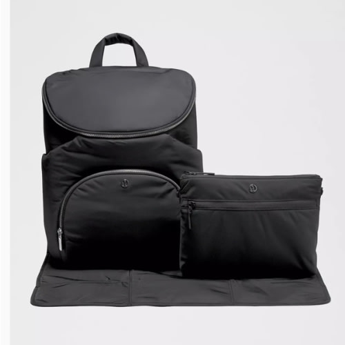 Lululemon Black New Parent Backpack/Diaper Bag