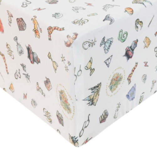 Copper and Pearl Wizarding World Harry Potter Crib Sheet
