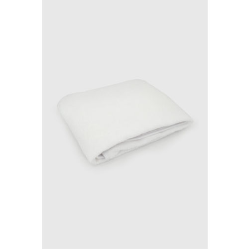 Toalla capucha bebe unisex blanco 100% algodón