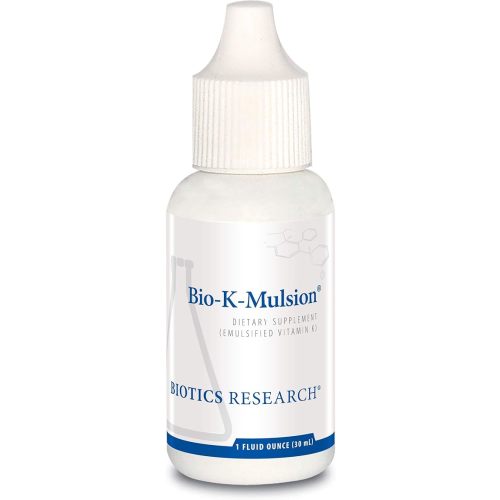 Amazon.com: Biotics Research Bio K Mulsion Liquid Vitamin K Drops - 500 mcg/S - Vitamin K1 phytonadione - for Adults & Kids - VIT K Supplement - Strong Bones, Heart Health, Blood Clotting Support, 1 fl oz : Health & Household