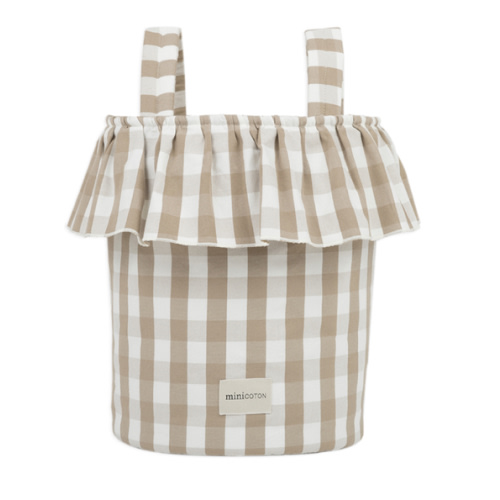 Basket Vichy - Oak + White - PRE ORDER - Minicoton