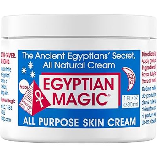 Egyptian Magic - All Purpose Face, Body, and Dry Skin Moisturizing Cream, Skin Protectant for Women & Men, Eczema Care Healing Balm, Scar Treatment, Stretch Marks, and Tattoo Aftercare, 1oz Jar