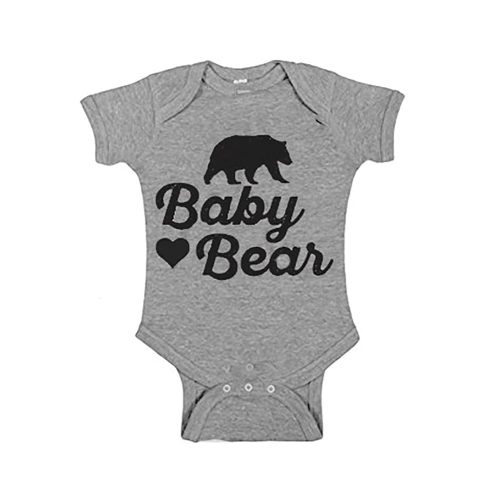 Southern Designs Baby Bear Onesie (24 Month) Gray