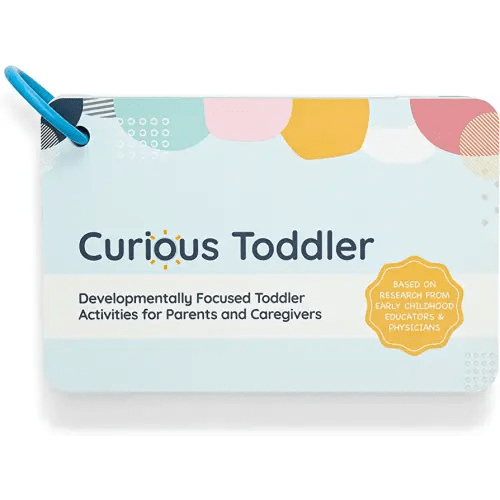 Curious Toddler™ Activity Cards | 40+ Activities for Toddler & Me (12-24 Months) | Developmentally-Focused and Stimulating Creative Playtime Ideas | Bonus: Two Recipes for Dough & Dyed Pasta