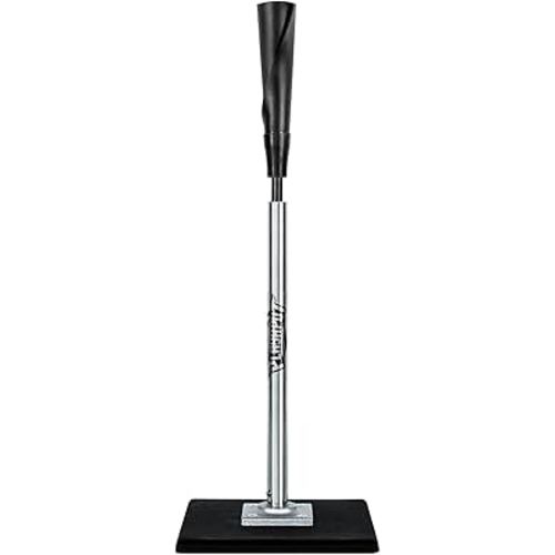 Portable Batting Tee for Baseball/Softball, Height Adjustment from 25-37 inch,Easy Transport Premium Baseball Tee with Rubber Top,Heave Duty Base Hitting Tee for Kids/Youths/Adults