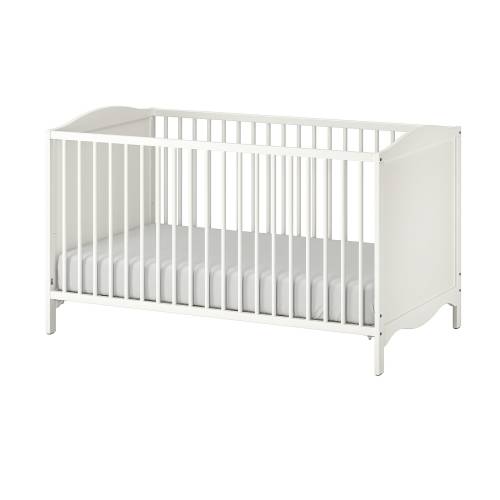 SMÅGÖRA Babybett - weiß 70x140 cm