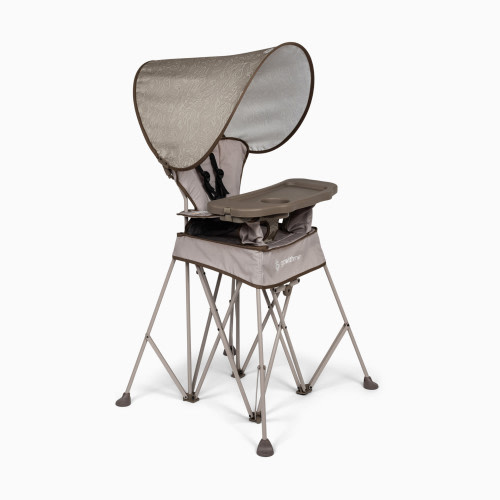 Baby Delight Go With Me Uplift Deluxe Portable High Chair With Canopy - Sandstone