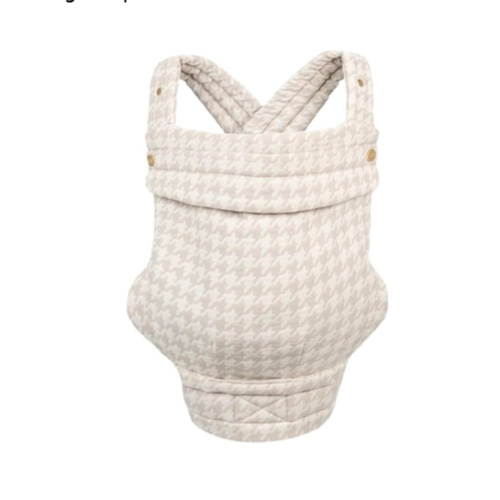 Mabē Monarch Ergonomic Baby Carrier – Premium Cotton Soft Structured Newborn to Toddler Carrier with Hip-Healthy Design, 3 Carry Positions (7-35lbs), Lightweight & Breathable, (Houndstooth)