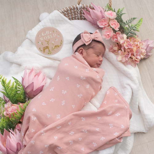 Hello World Gift Set - Dusty Rose Flowers