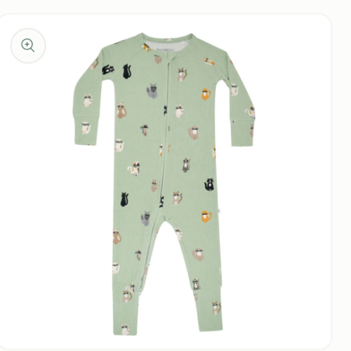 Cats Small Ribbed Zip Romper