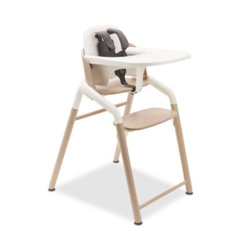 Giraffe Complete High Chair - Neutral Wood/White