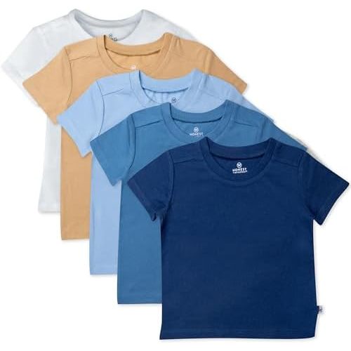5-Pack Short Sleeve T-Shirts 100% Organic Cotton Baby