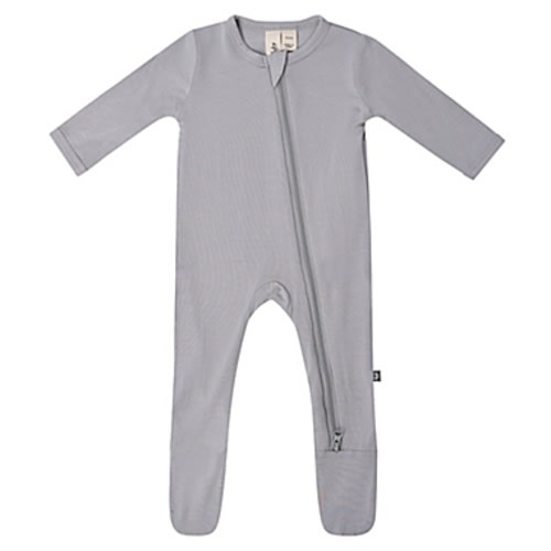 Kyte Baby Zipper Footie - Storm, 0-3 Months