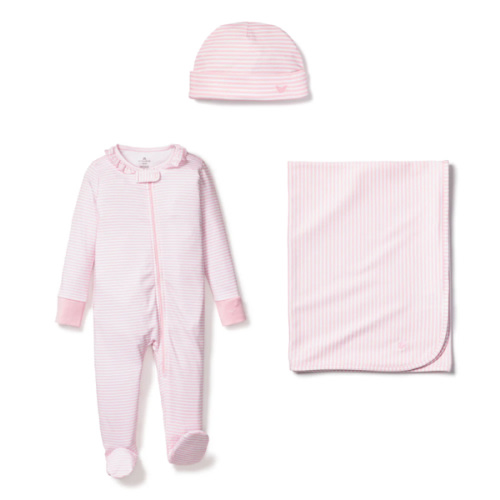 Welcome Home Baby Set - Pink Stripe