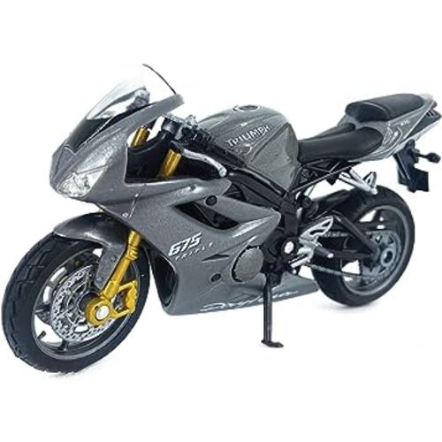Welly Die Cast Motorcycle Silver Triumph Daytona 675, 1:18 Scale
