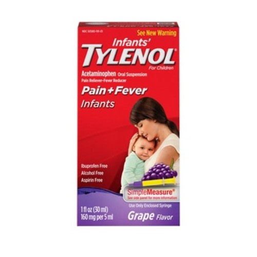 Infants' Tylenol Pain Reliever+Fever Reducer Liquid - Acetaminophen - Grape