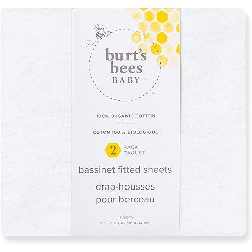 Burts Bees Baby Organic Cotton Bassinet Sheets