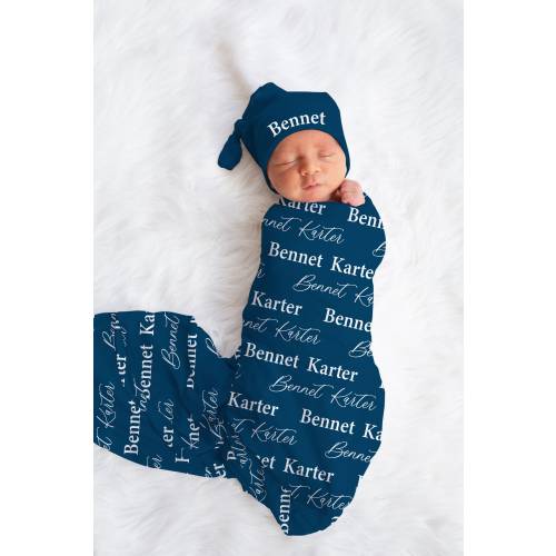Personalized Baby Swaddle Blanket - JS01